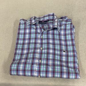 EUC Mens long sleeve button down vineyard vines shirt